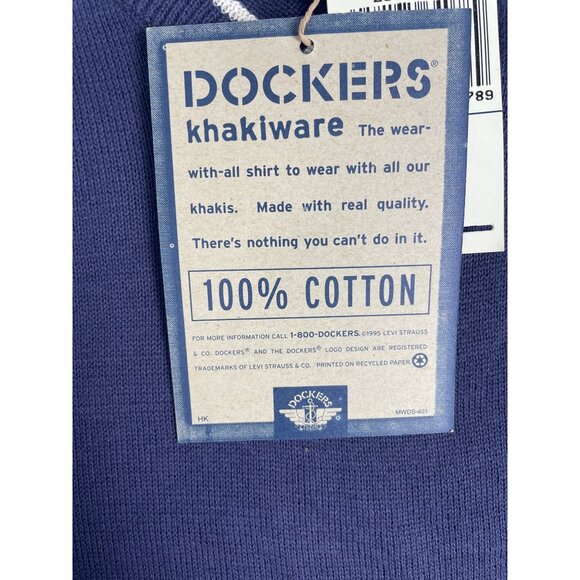 Dockers Khakiware Men's Dark Blue V Collar Vest Sz M - NWT - Picture 5 of 9